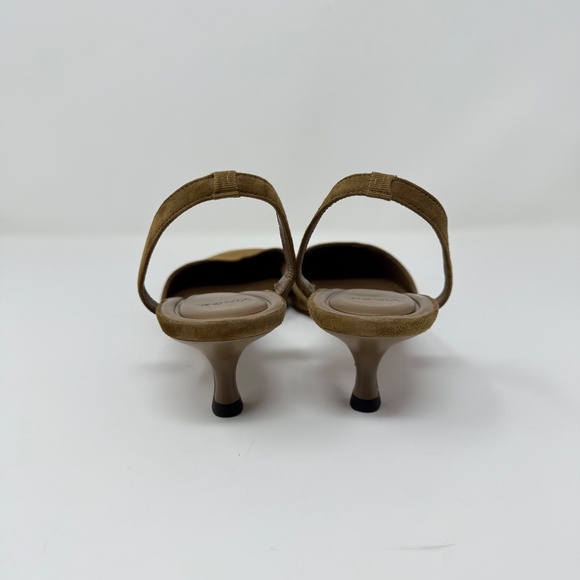 New Vince Sarita Kitten Heel Pump Elmwood Sz 8.5 - Picture 4 of 11